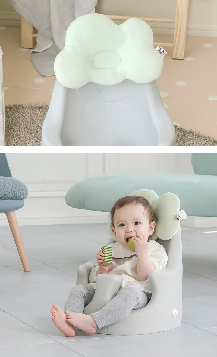 お気に入りの クッション ローチェア ベビーソファ オプション ヘッドレスト ピロー 雲 ピンク ブルー テーブルチェア 赤ちゃん ベビー クラウド枕  ムーナチェア用