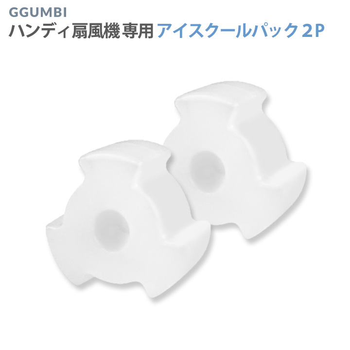 GGUMBI（グンビ） ハンディ扇風機専用 アイスクールパック2個 ケース