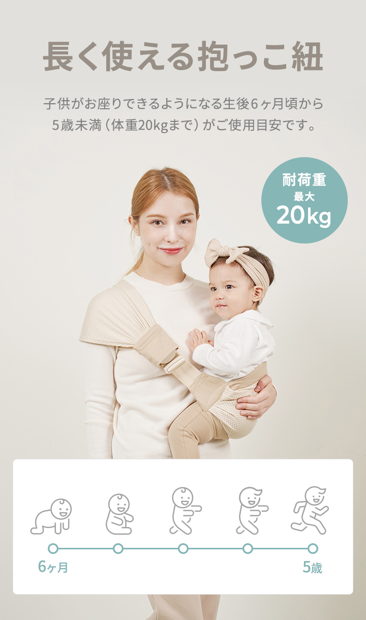 GGUMBI 抱っこ紐 抱っこひも ヒップシート ベビースリング