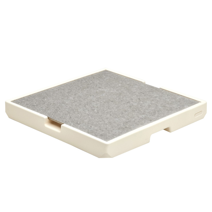 【美品】特注品 大判 大理石 ひんやり マット ベッド クール アイス プレート ひんやりマット 40×40cm 2枚入 冷たい 洗える 天然石 ペット 犬