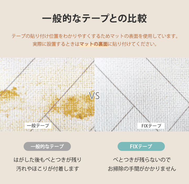 フリーカット ロールマット 専用テープ FIXテープ 床暖対応 耐熱テープ |  | 06