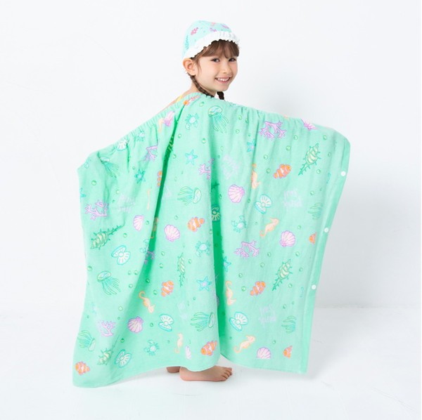 ラップタオル 子供 キッズ 女の子 男の子 80cm ビーチタオル