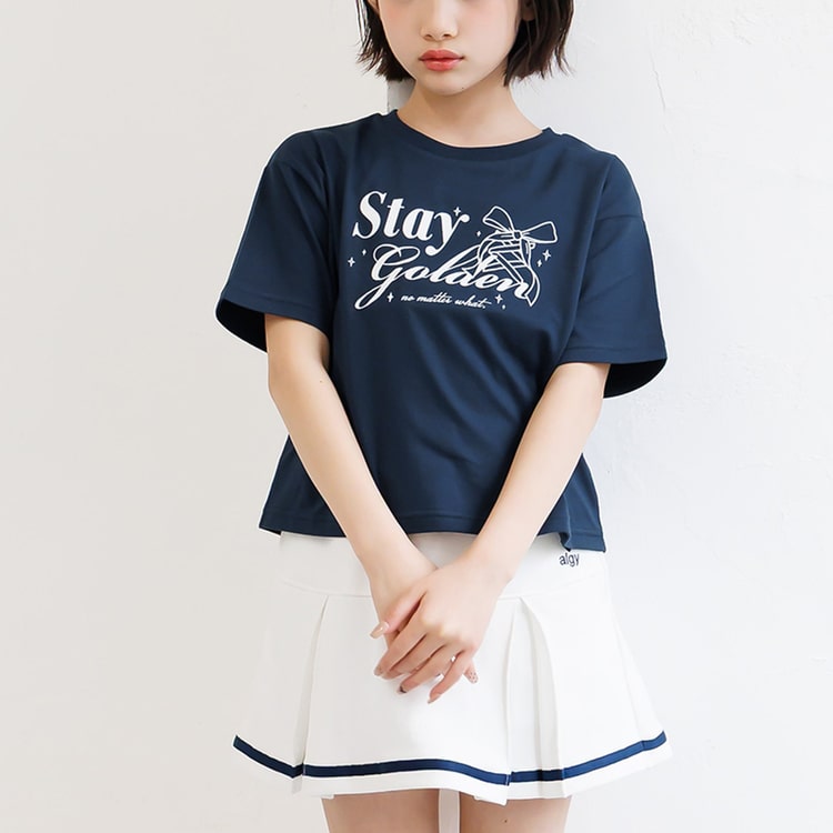 algy（アルジー） 半袖Tシャツ ロゴ 半袖 Tシャツ 女の子 キッズ