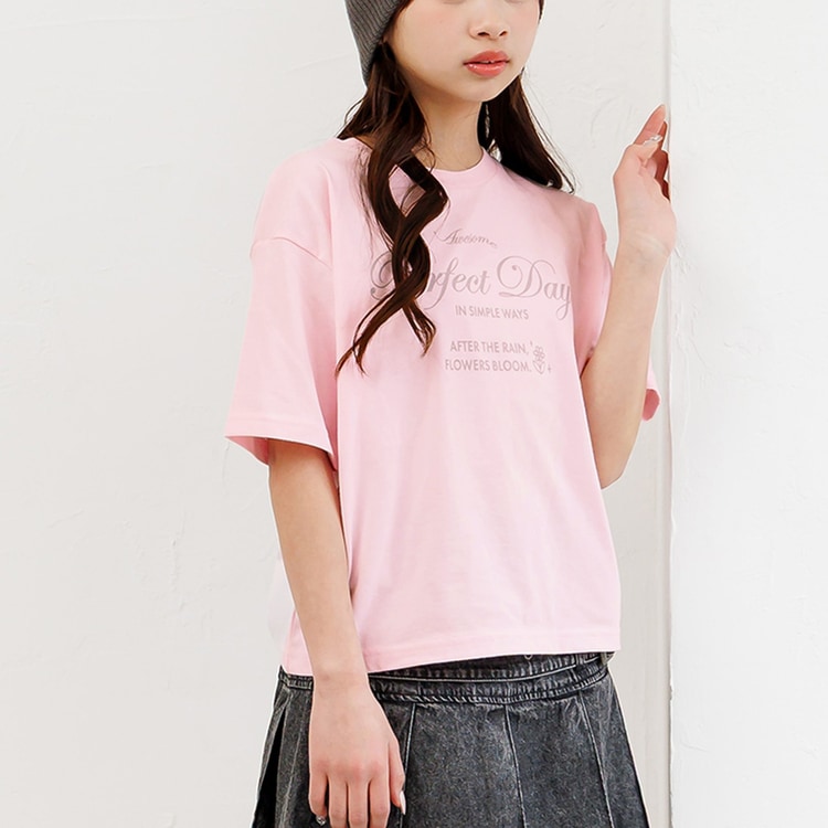 algy（アルジー） 半袖Tシャツ ロゴ 半袖 Tシャツ 女の子 キッズ