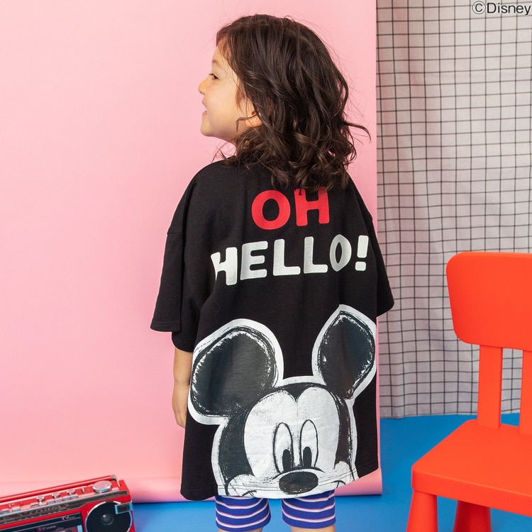 ミッキーマウス柄 子ども用冬ウェアセット Disney（ディズニー） ミッキーマウス パジャマ 裏起毛 暖かい 正規品