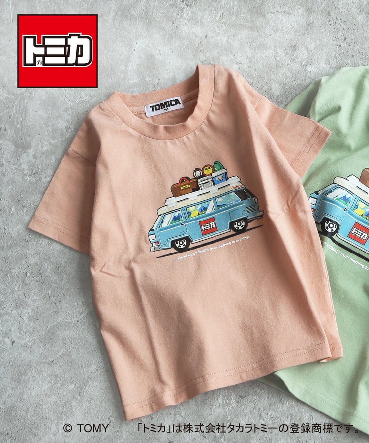 DILASH（ディラッシュ） トミカコラボ 半袖Tシャツ TOMICA 車 キャンプ