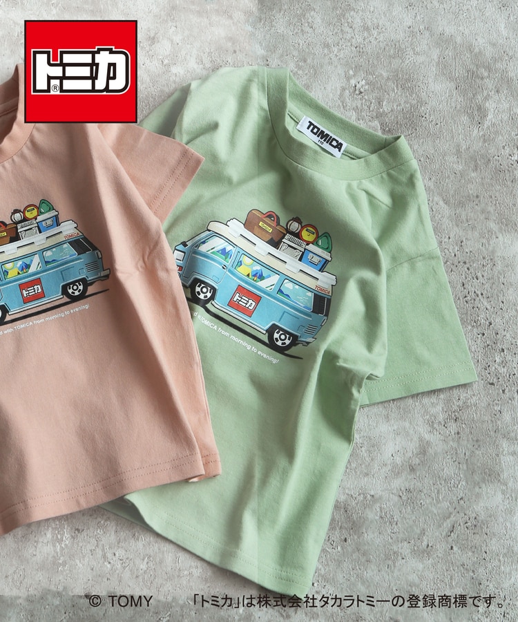DILASH（ディラッシュ） トミカコラボ 半袖Tシャツ TOMICA 車 キャンプ