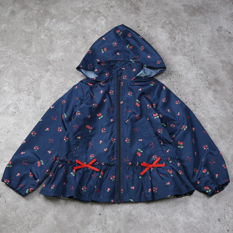 【新品】FISH & KIDS 花柄ジャケット 8-9y la poche biscuit（ラポシェビスキュイ） ウィンドブレーカー キッズ