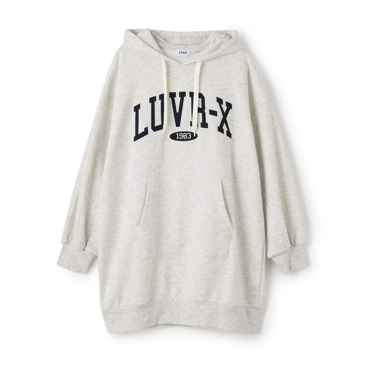 LOVETOXIC 30％OFFセールルーズパーカワンピース ラブトキシック 裏毛