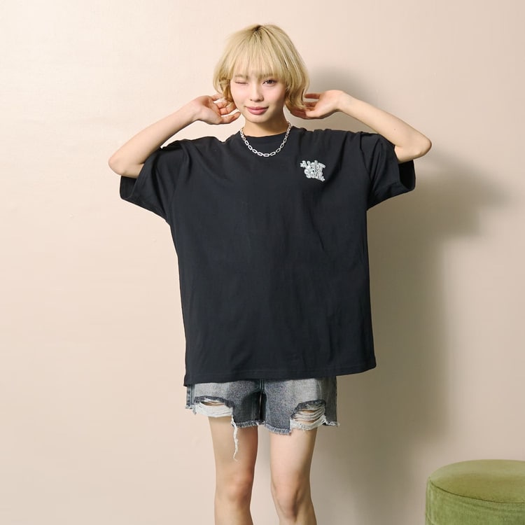 LOVETOXIC ショートパンツ ダメージデニム ラブトキシック 女の子 140