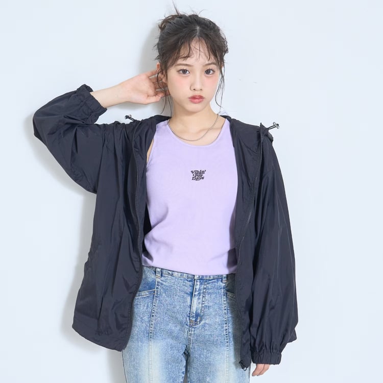 LOVETOXIC ナイロンブルゾン ジップアップ ジャケット ラブトキシック