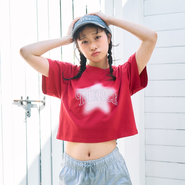 LOVETOXIC 送料込み 半袖Tシャツ スターモチーフスプレー