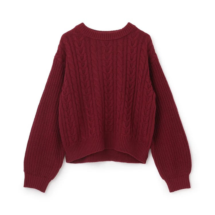 LOVETOXIC 30％OFFセールケーブルニットプルオーバー ラブトキシック