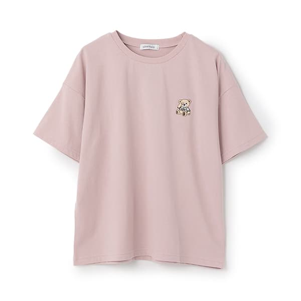 り－☆今季新作 ピンクラテ ラブトキシック☆クマ半袖Tシャツセット 160 LOVETOXIC 半袖Tシャツ ベアー刺しゅう ラブトキシック クマ