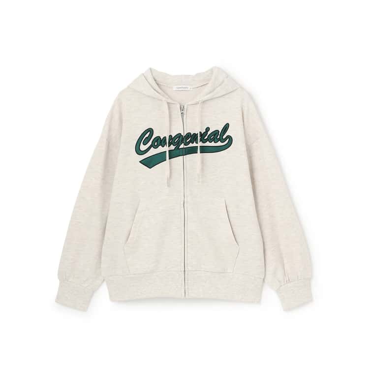 LOVETOXIC 30％OFFセールジップアップパーカ アップリケ ルーズ