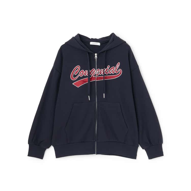 LOVETOXIC 30％OFFセールジップアップパーカ アップリケ ルーズ