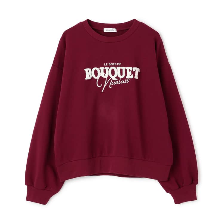 LOVETOXIC ロゴ刺しゅうベーシックスウェット トレーナー