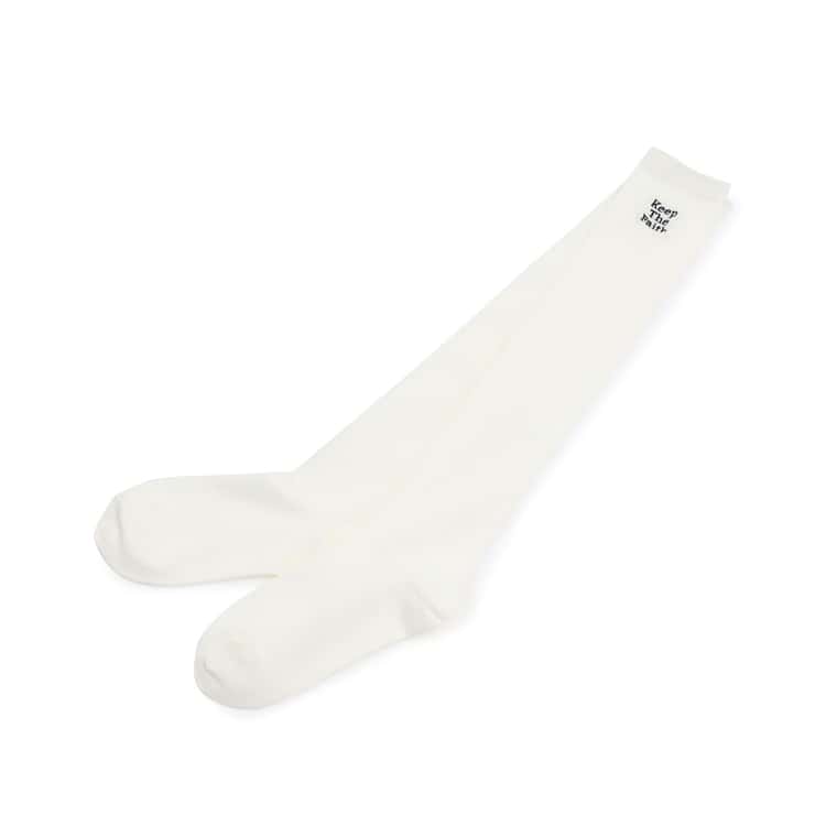 LOVETOXIC ニーハイソックス 3段刺しゅう 靴下 ワンポイント