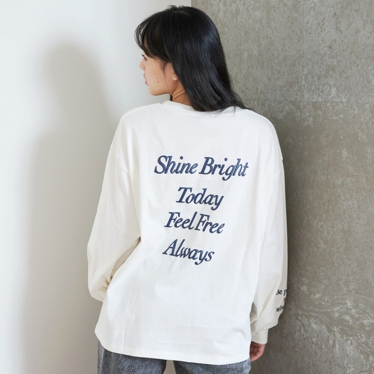 LOVETOXIC 長袖Tシャツ バックロゴ 綿100％ ラブトキシック ロゴ