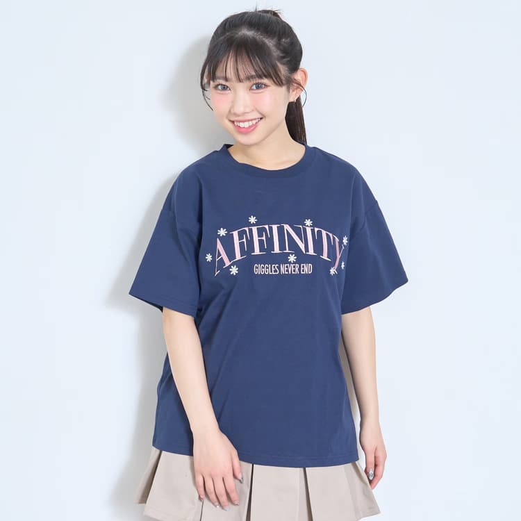 LOVETOXIC カレッジフラワー半袖Tシャツ ラブトキシック 綿100% 140