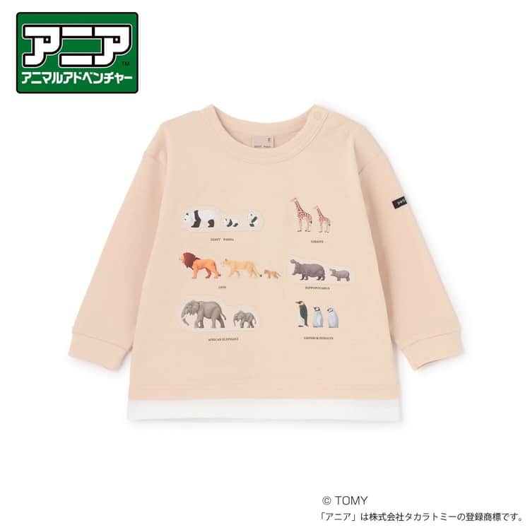 petit main TOMICA・ANIA トミカ アニア 長袖Tシャツ プティマイン