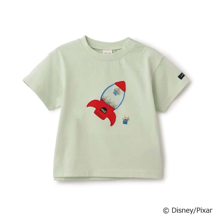 petit main Disney/Pixar TOY STORY トイストーリー アップリケ半袖T 