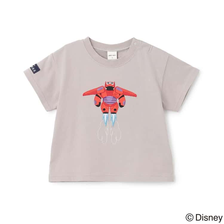 petit main ベイマックス カーズ アップリケ柄 半袖Tシャツ 接触冷感