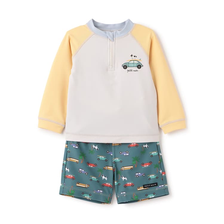 petit main プティマイン 水着 ラッシュガード&スイムパンツ 2点セット