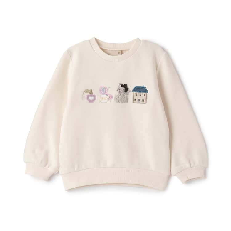 petit main 10％OFFセールフワのびっと アソートアップリケトレーナー