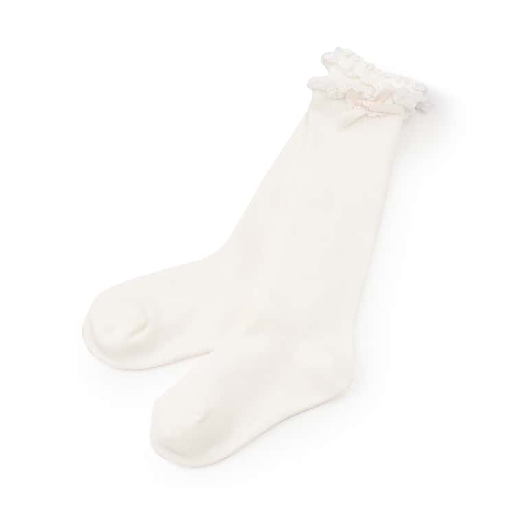 petit main 爆買 プティマイン リボンつきハイソックス 靴下 女の子