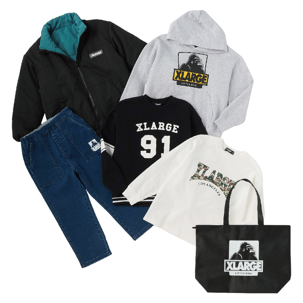 XLARGE キッズ服 5点セット　福袋 X-girl Stages（エックスガールステージス） 送料込み 2026年 新春
