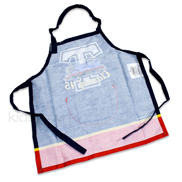 送料無料 きかんしゃトーマス 子供 エプロン 100cm 約34cm×約34cm 綿