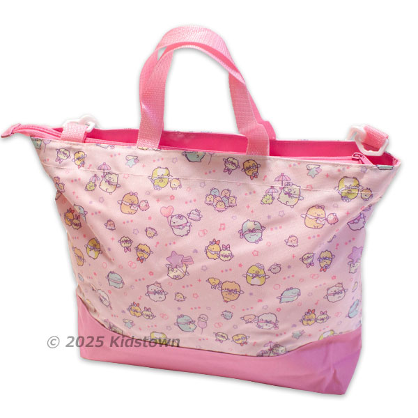 すみっコぐらし 送料無料 2wayトートバッグ ピンク 天使なえびてん