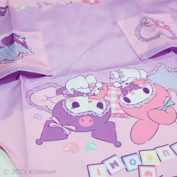 ハローキティ 送料無料 マイメロディ＆クロミ エプロン 110cm 約44