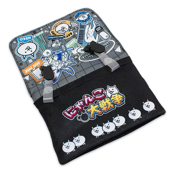 フラットポーチ♡にゃんこ＆わんこ 送料無料 にゃんこ大戦争 ポケットポーチ 約H110×W145×D25mm NYANKO