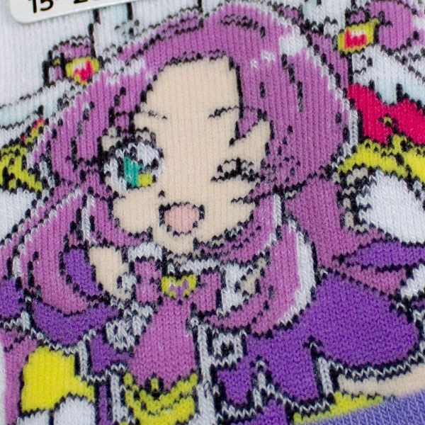 送料無料 名探偵プリキュア メッシュ編み スニーカーソックス4足組 15