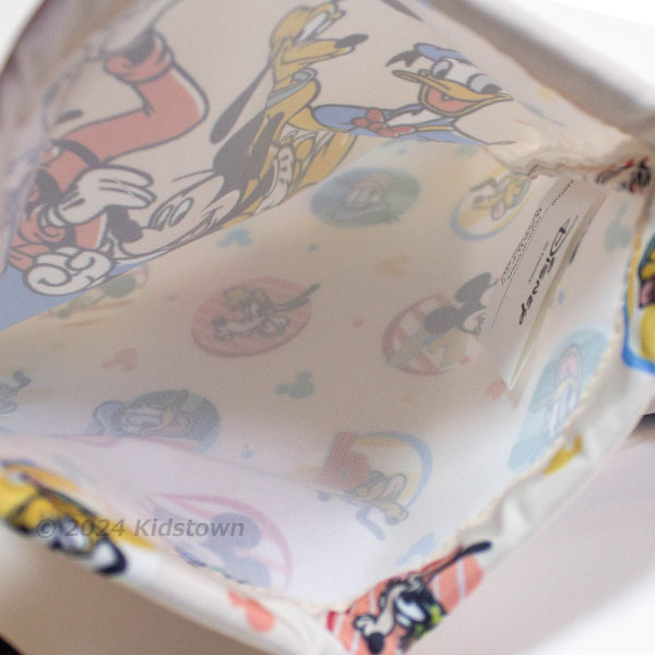 ミッキー＆フレンズ 巾着 S 約H210×W180mm 給食袋 きんちゃく 袋 小物