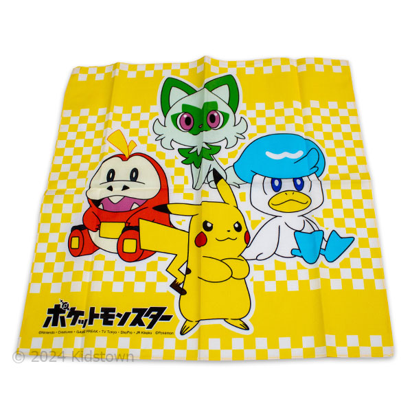 Pokemon（ポケモン） 送料無料 大判ハンカチ（ナフキン）3枚組 綿100