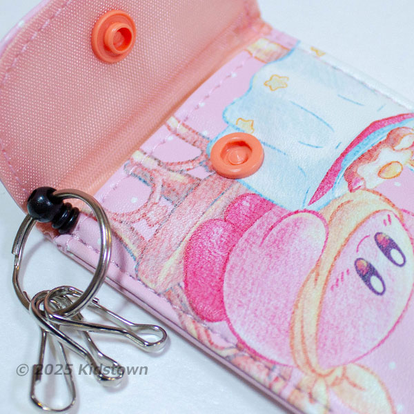 送料無料 星のカービィ リール付きキーケース ピンク 鍵ケース キー