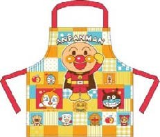送料無料 アンパンマン 子供 エプロン 110cm （身幅：約40cm 着丈：約