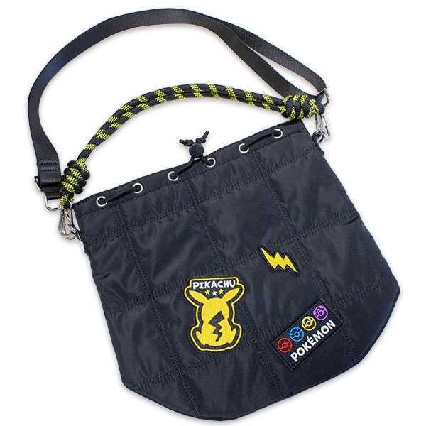 ポケモン 2wayショルダーバッグ 黒×黄色 CPKE-5802 約23.5×29.5×14cm