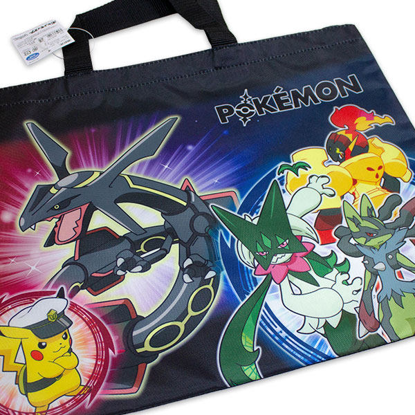 Pokemon（ポケモン） 送料無料 レッスンバッグ 黒 集合柄 LPK7-2380 約