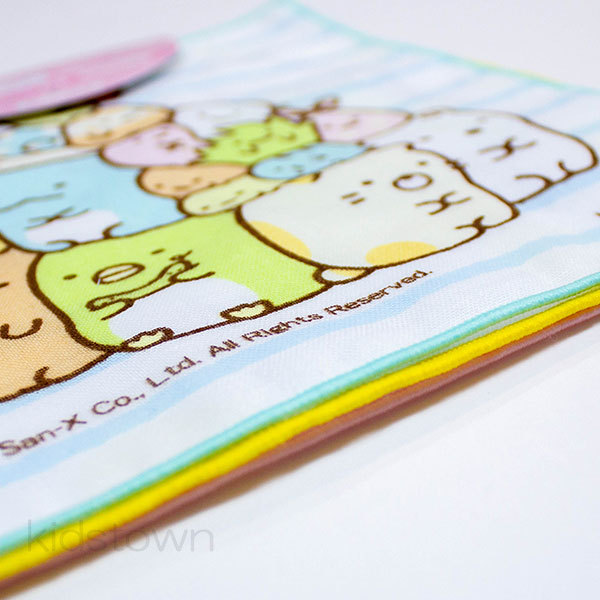 すみっコぐらし ミニガーゼハンカチ3枚組 約18×18cm 綿100％ 日本製