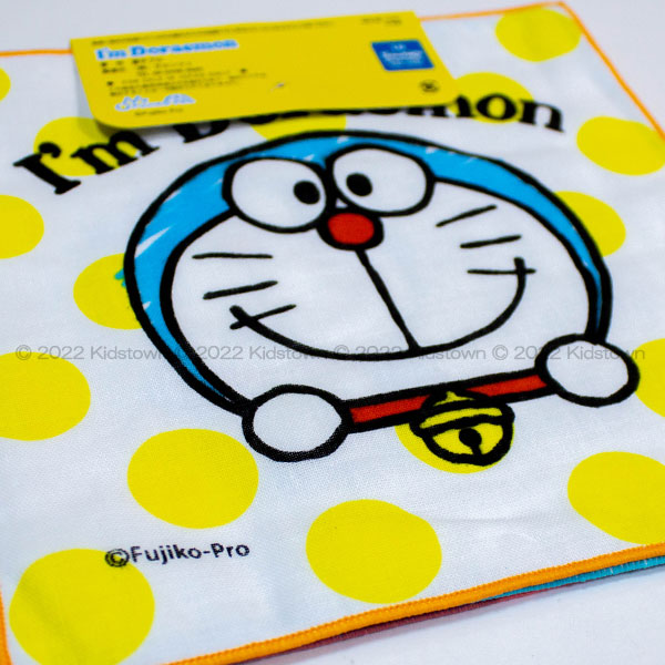 ドラえもん ミニガーゼハンカチ3枚組 約18×18cm 綿100％ I'm Doraemon