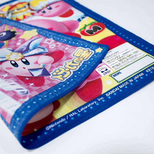カービィハンカチ　確認用 星のカービィ ハンカチ ネイビー 約30×30cm : キッズタウン