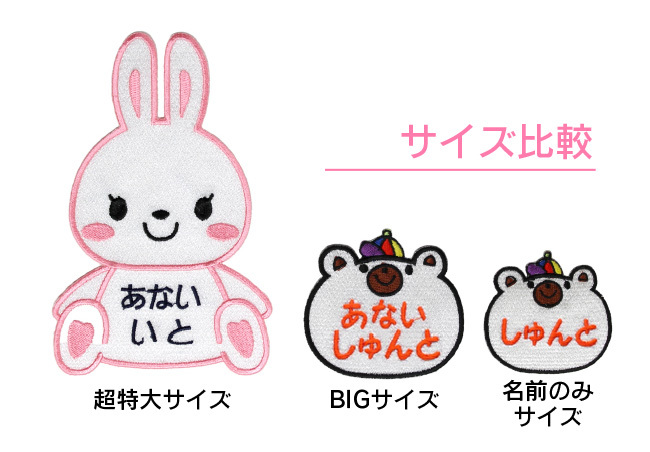 おなまえワッペン もこもこ 3cmサイズ 4枚セット】 お名前刺繍モコモコ枠サクランボのワッペン 名入れ