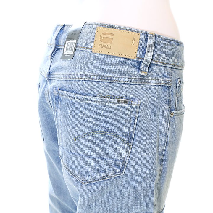 ジースターロウ G-Star RAW ジーンズ デニム パンツ レディース ハイウエスト 麻混 切替 3D キュロット SPIRAQ HIGH  CULOTTE 最初の