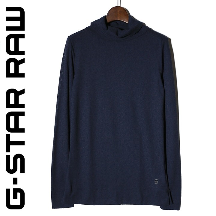 ジースターロウ G Star Raw 長袖tシャツ カットソー レディース タートルネック 薄手 ガーゼ編み ロンt Sela Turtle T