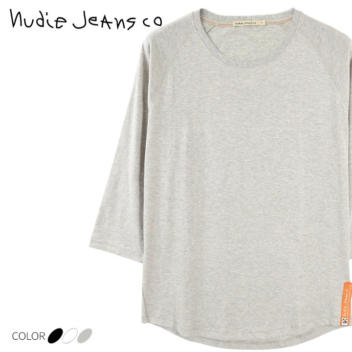 ヌーディージーンズ Nudie Jeans 七分袖Tシャツ カットソー メンズ 