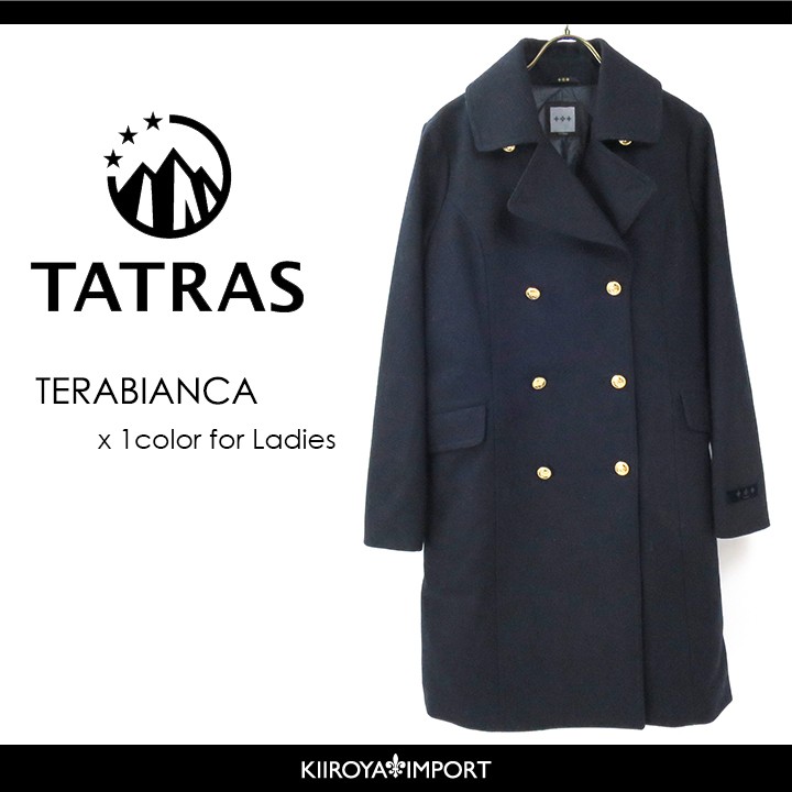 タトラス ロングピーコート レディース ウール混mixカラー裏地キルティングデザインダブルボタン Terabianca Tat L O 49 006 キイロヤ インポート 通販 Yahoo ショッピング